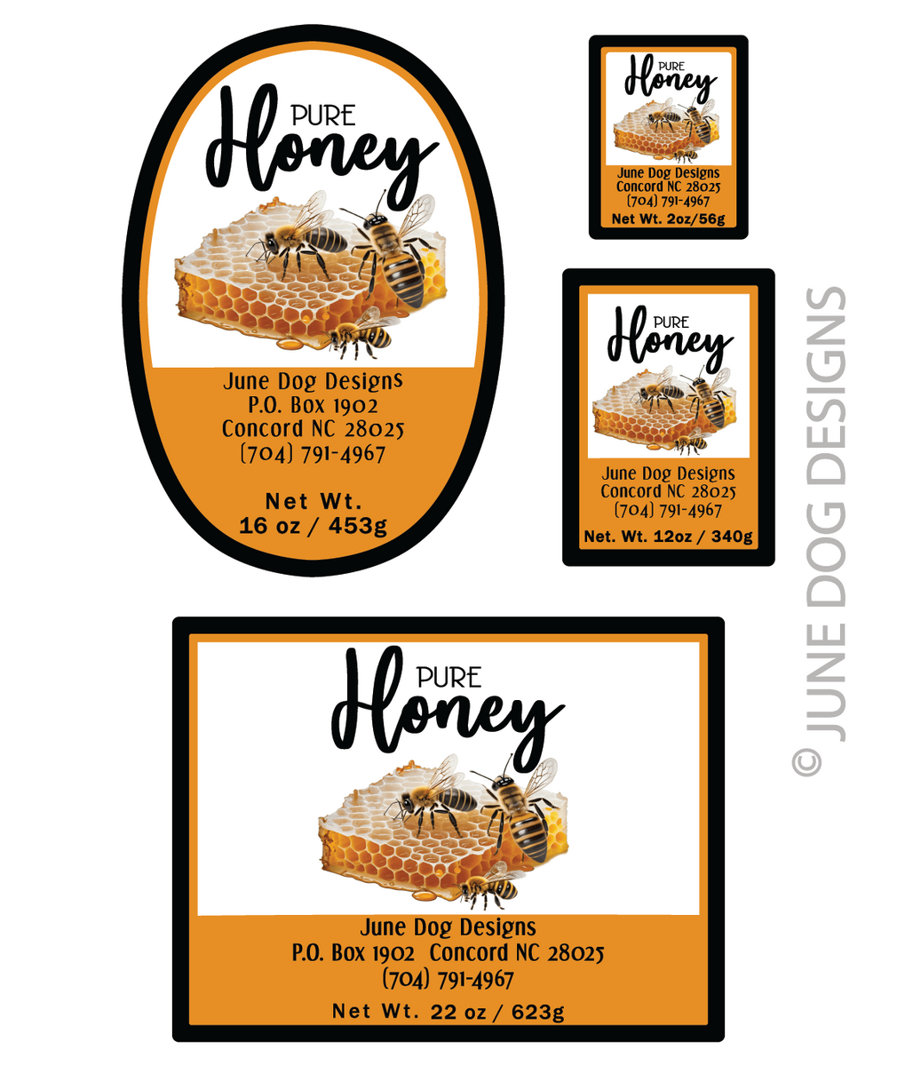 Honey Labels – June Dog Designs for Free Printable Honey Label Template