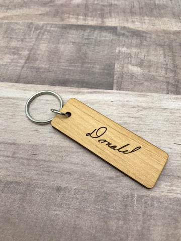Key Chain with Special Handwriting; Personalize It!