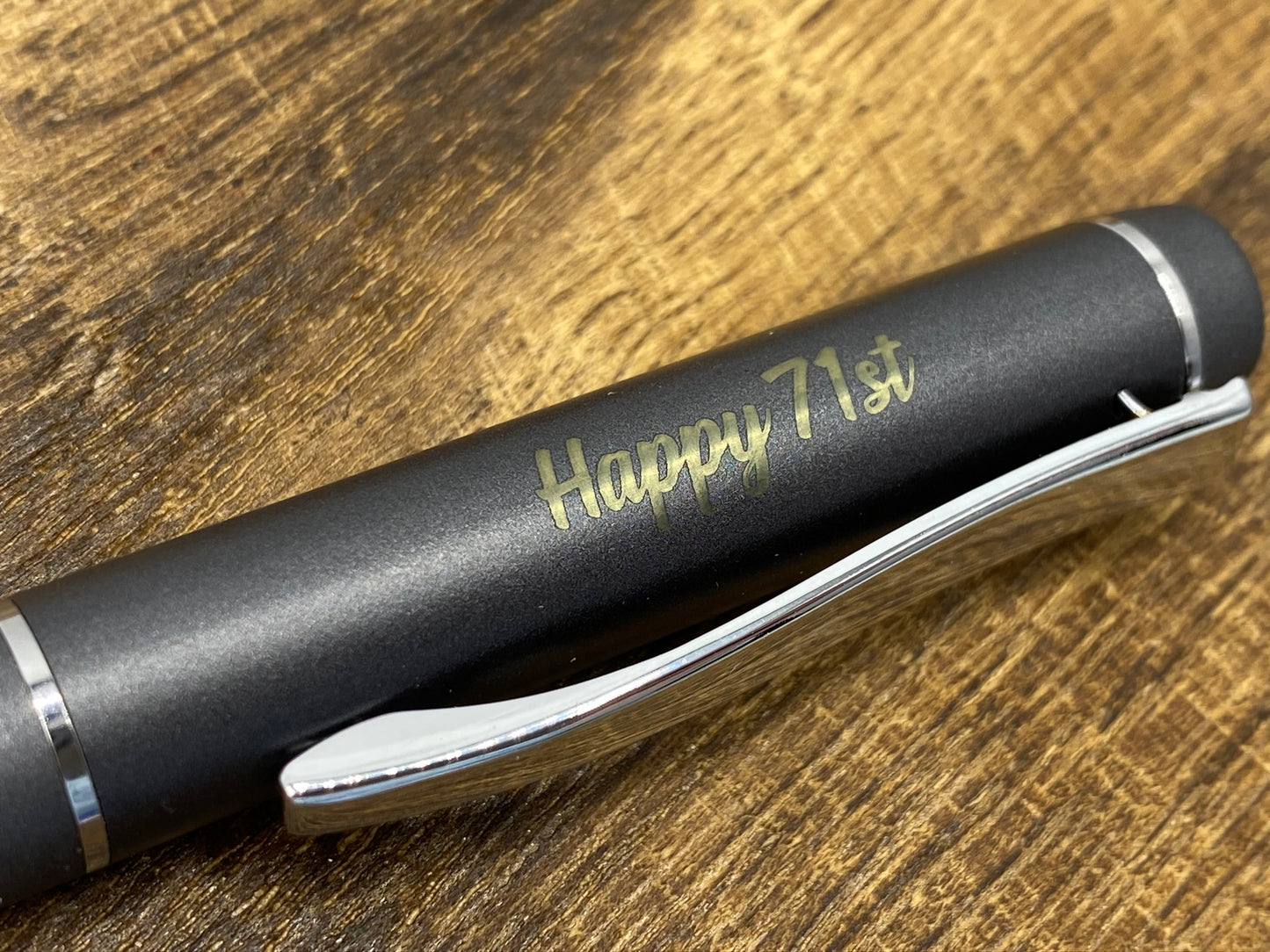 Dark Gray Writing Pen; Personalize It!