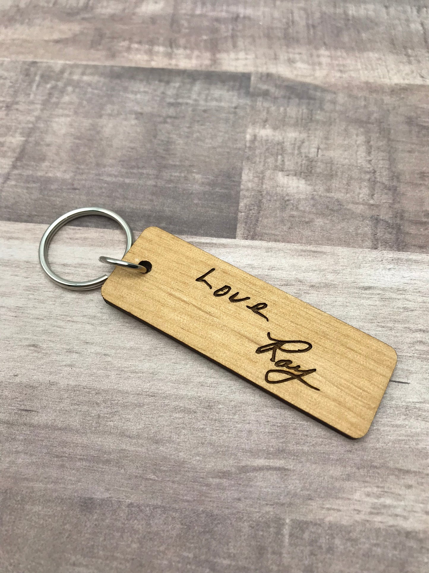 Key Chain with Special Handwriting; Personalize It!