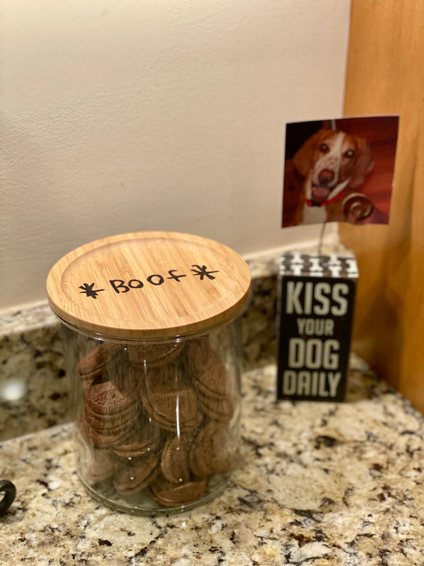 Treat Jar Engraved with Your Pet's Name