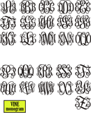 Monogram Pendant Necklace, 24"