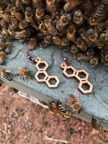 Honeycomb Minimalist Earrings