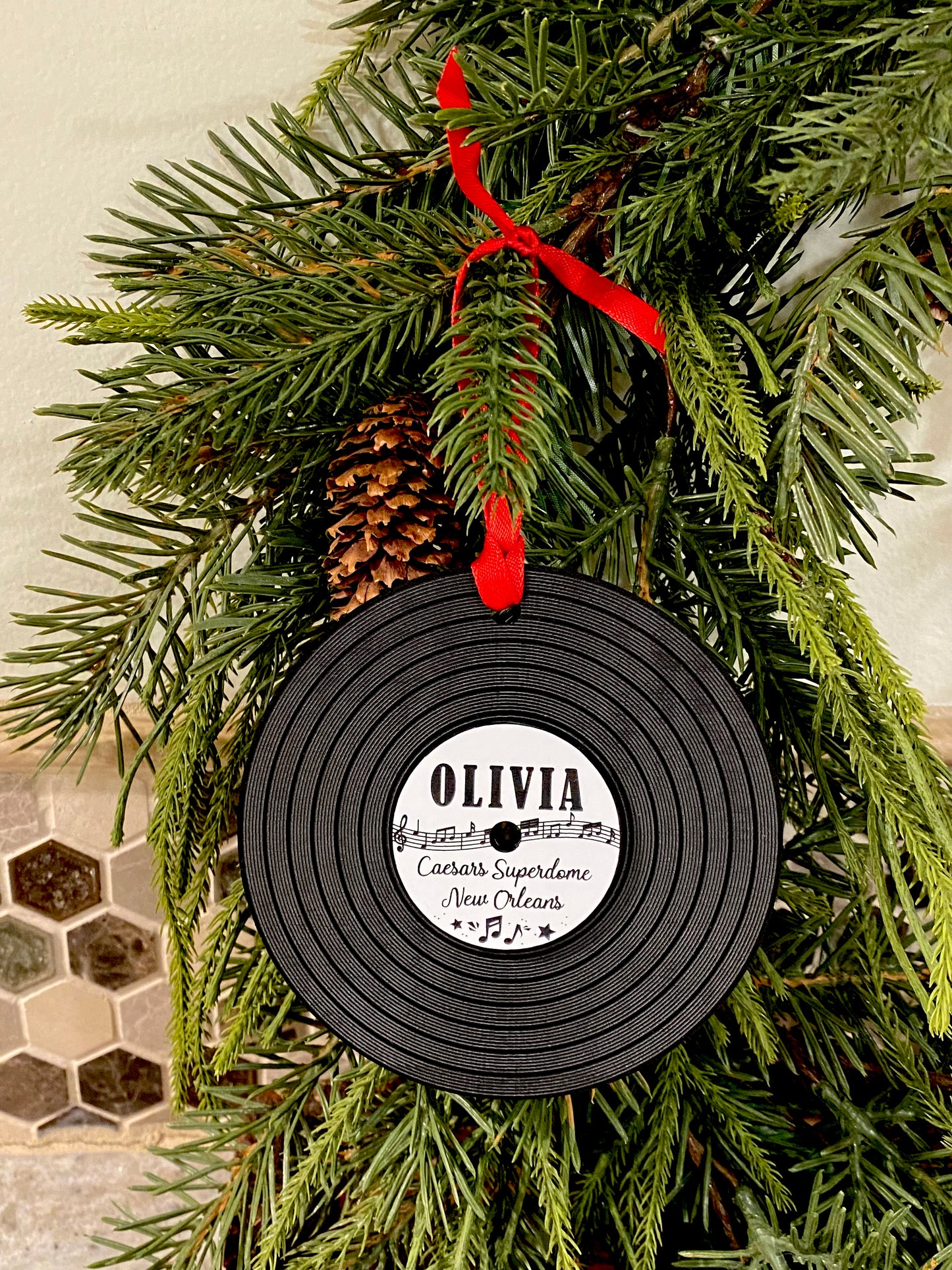 Concert Memories Vinyl Record Ornament