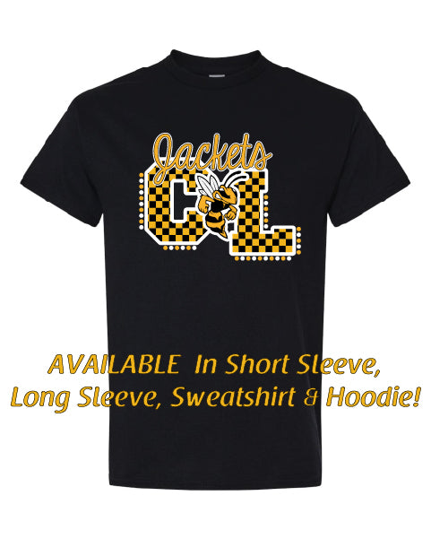 Jackets Checkered Logo graphic ~ Corriher-Lipe School PTA Spirit Wear