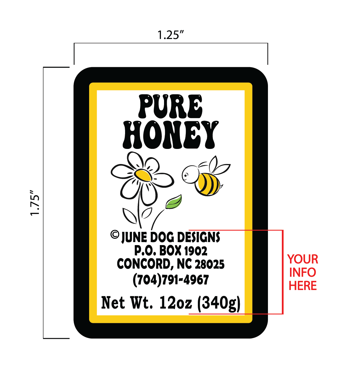 Honey Label__"Daisy"