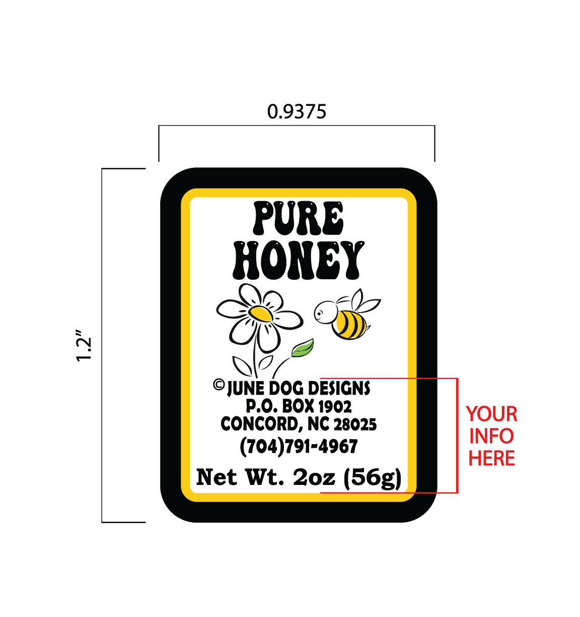 Honey Label__"Daisy"