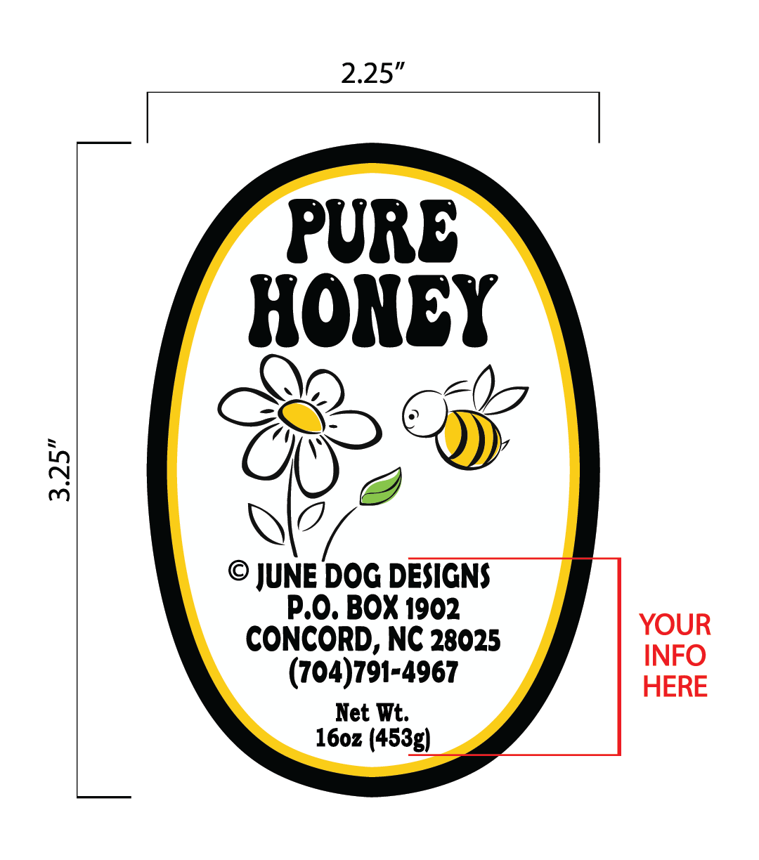 Honey Label__"Daisy"