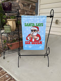 Santa Says Six Seven Garden Flag