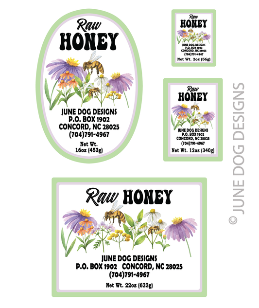 Honey Label__"Wildflowers"