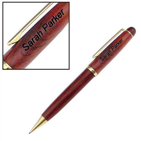 Rosewood Writing Pen or Mechanical Pencil; Personalize It!