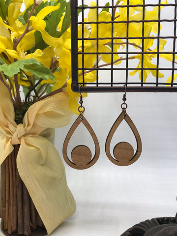 Nestled Teardrop French Wire Earrings