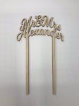 Mr & Mrs Cake Topper