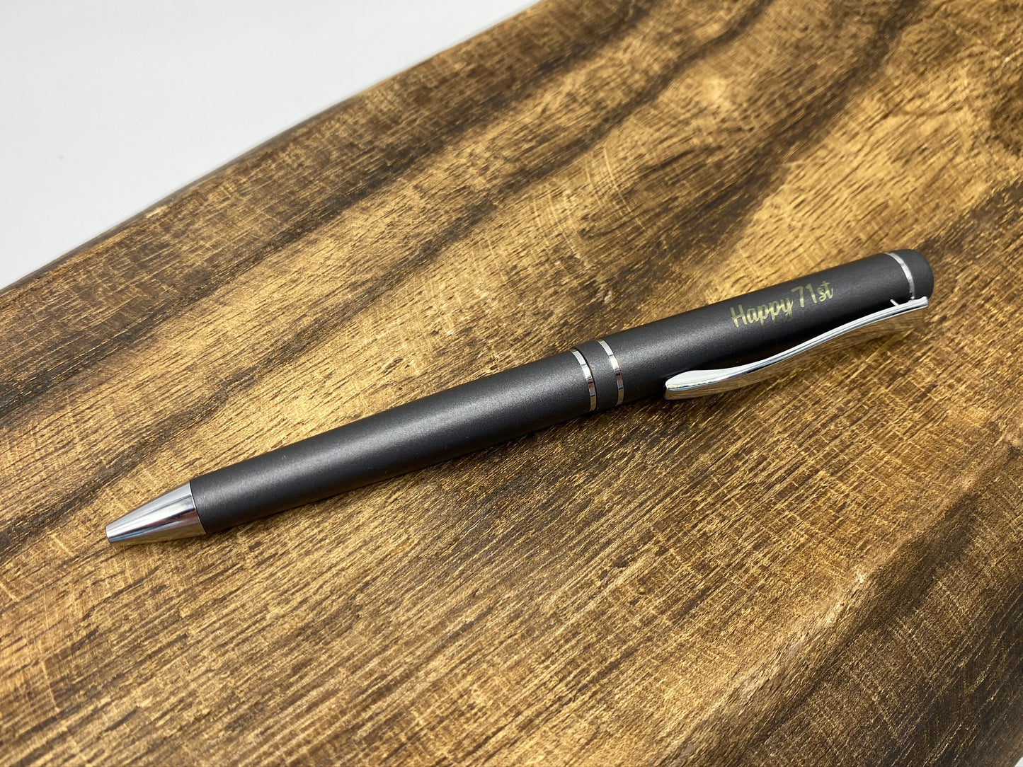 Dark Gray Writing Pen; Personalize It!