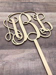 Monogram Cake Topper