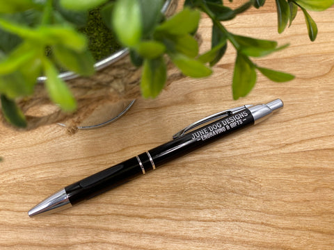 Personalized Writing Pen, Black