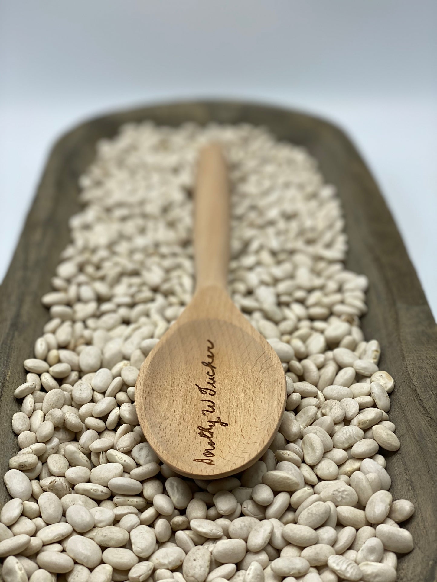 Wooden Spoon with Loved One's Handwriting