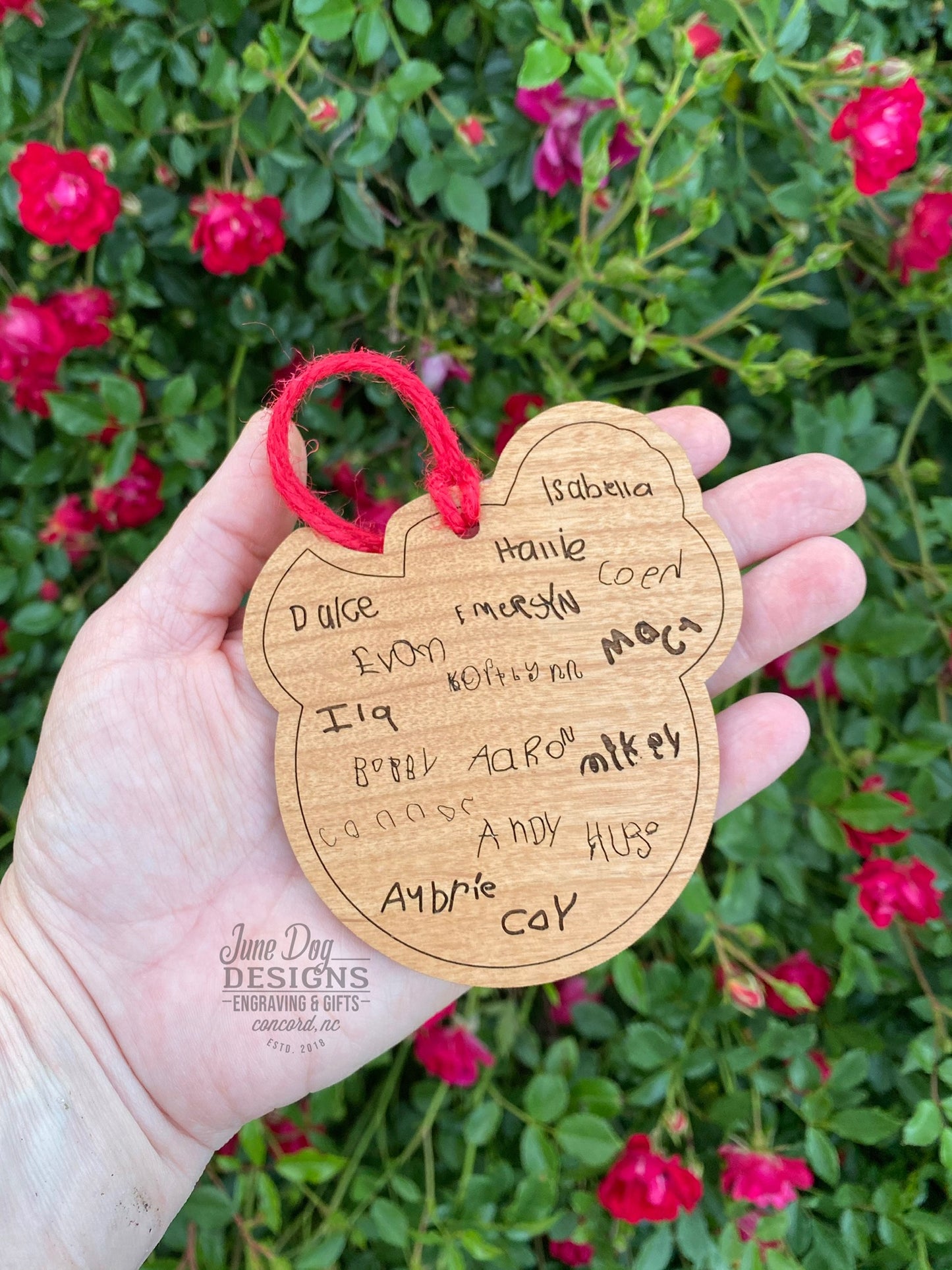 Millbridge Elementary School Logo Wood Ornament