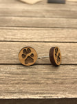 Paw Print Earrings, made with your pet's actual paw print