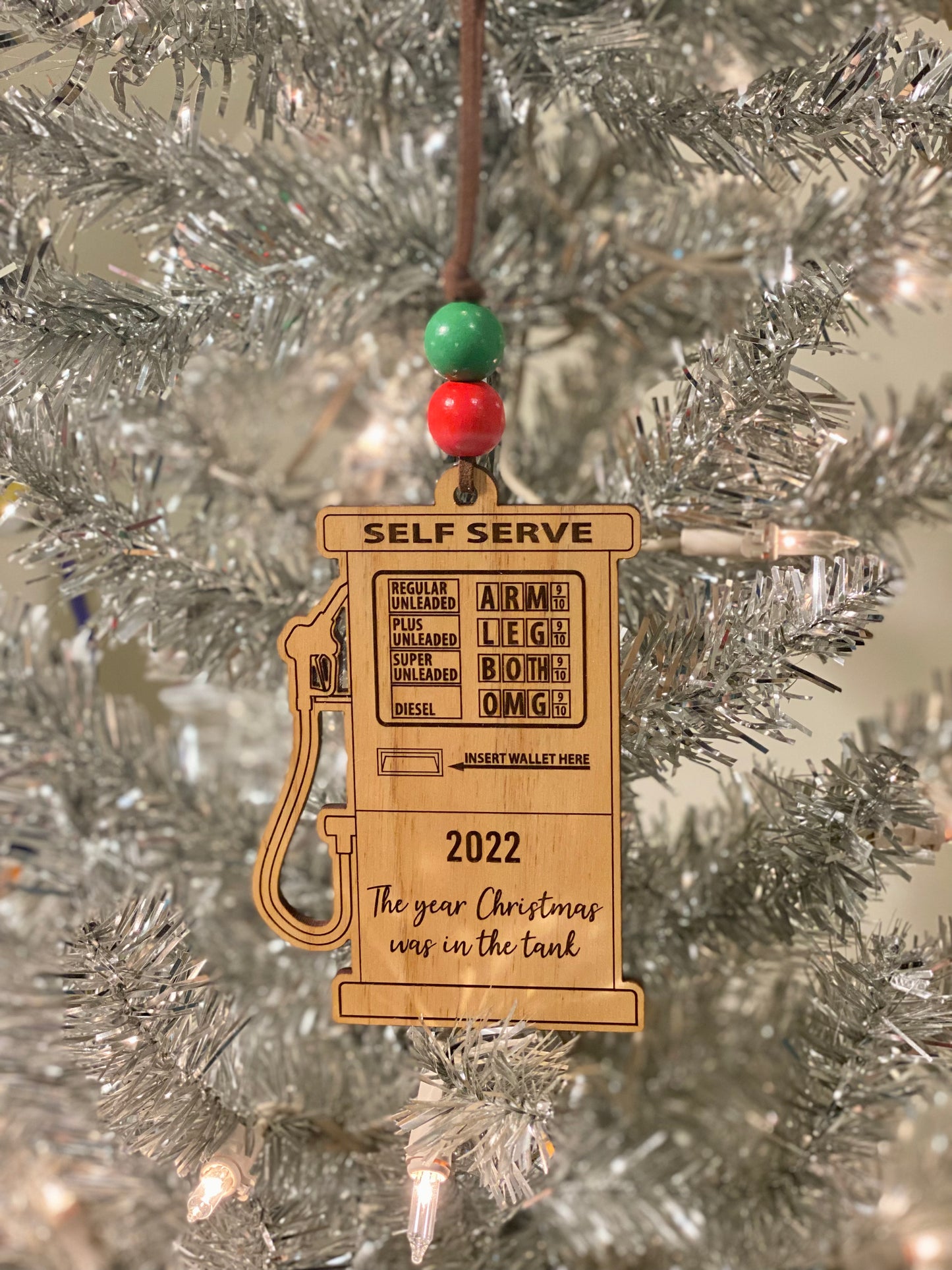 The Year Christmas was in the Tank ornament
