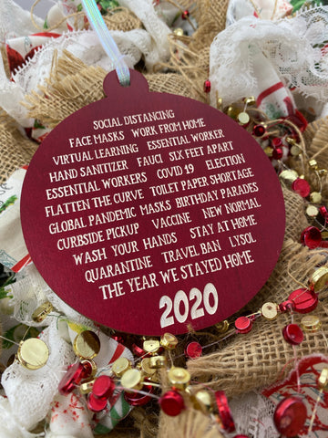 Words of 2020 Ornament