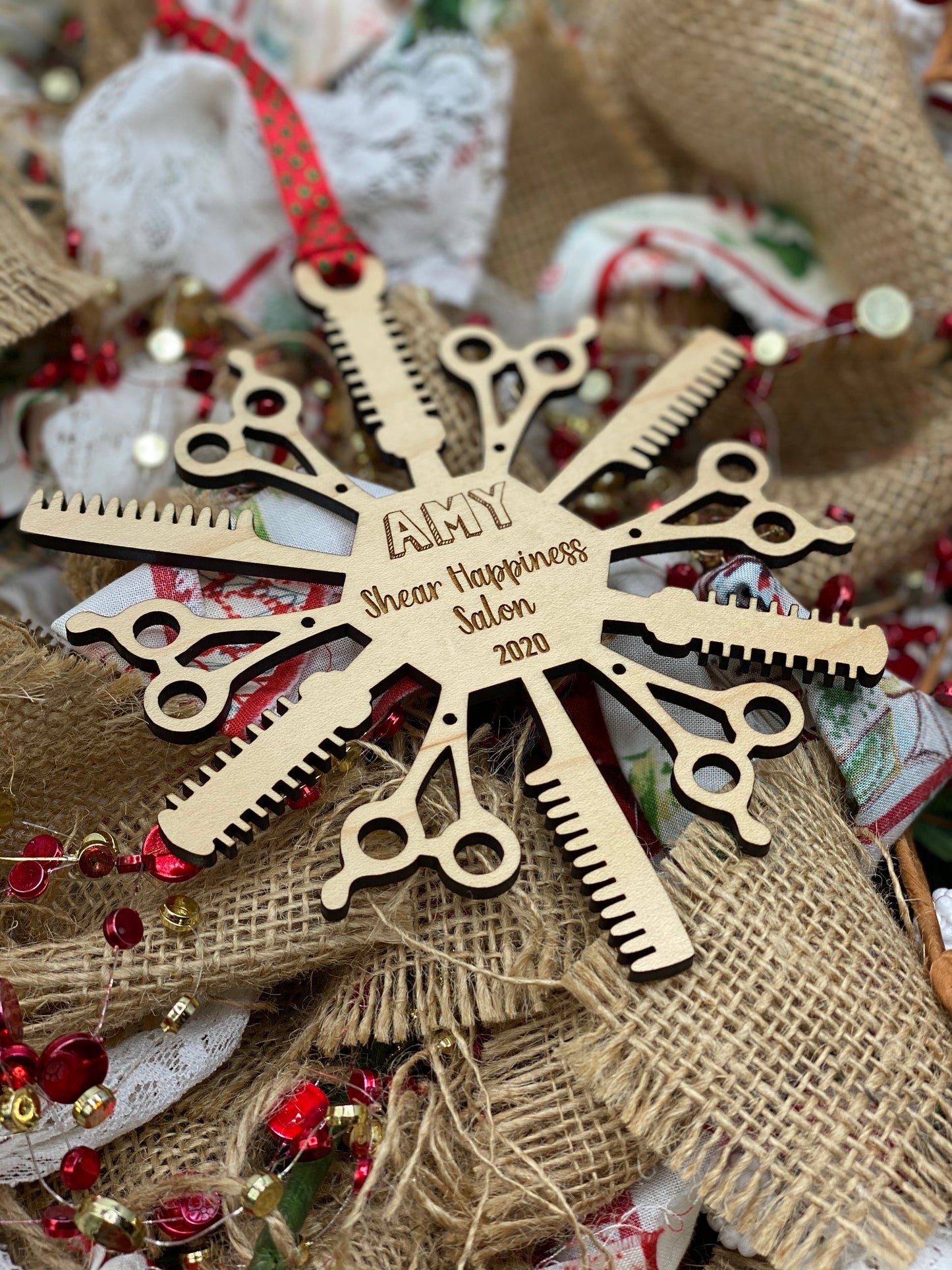 Hairdresser Snowflake Ornament