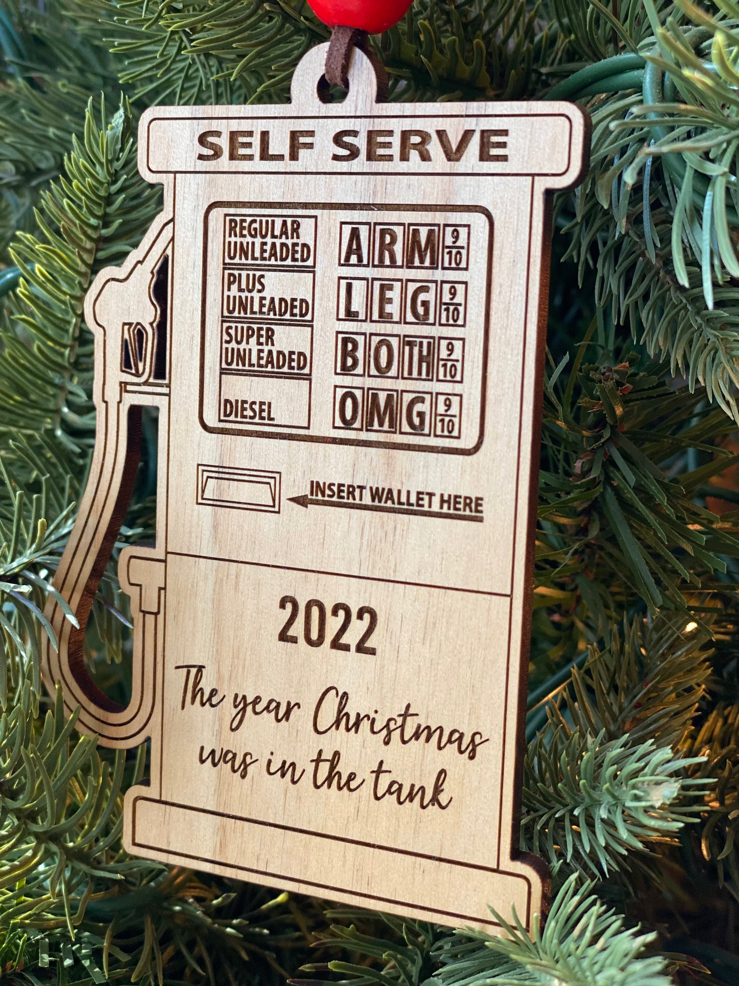 The Year Christmas was in the Tank ornament