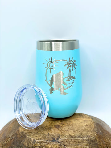 Bigfoot Beach Insulated Wine Tumbler, 16 oz