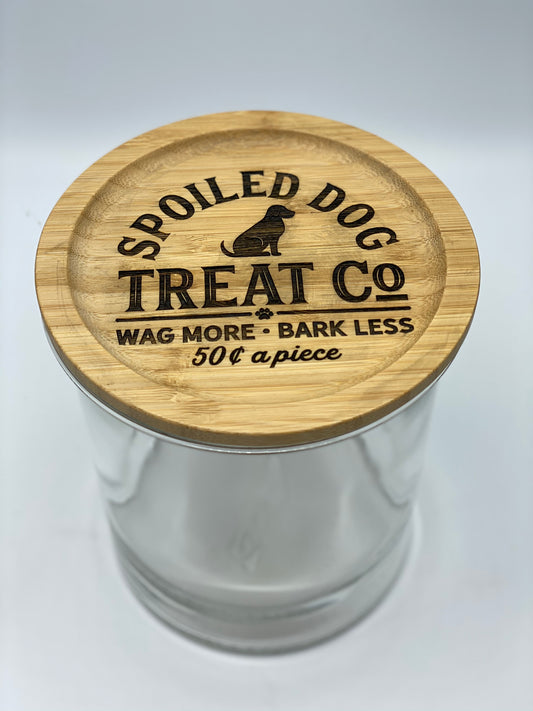 Spoiled Dog Glass Treat Jar, 57 oz