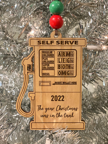 The Year Christmas was in the Tank ornament
