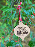 Wilderness Camping Wood Ornament