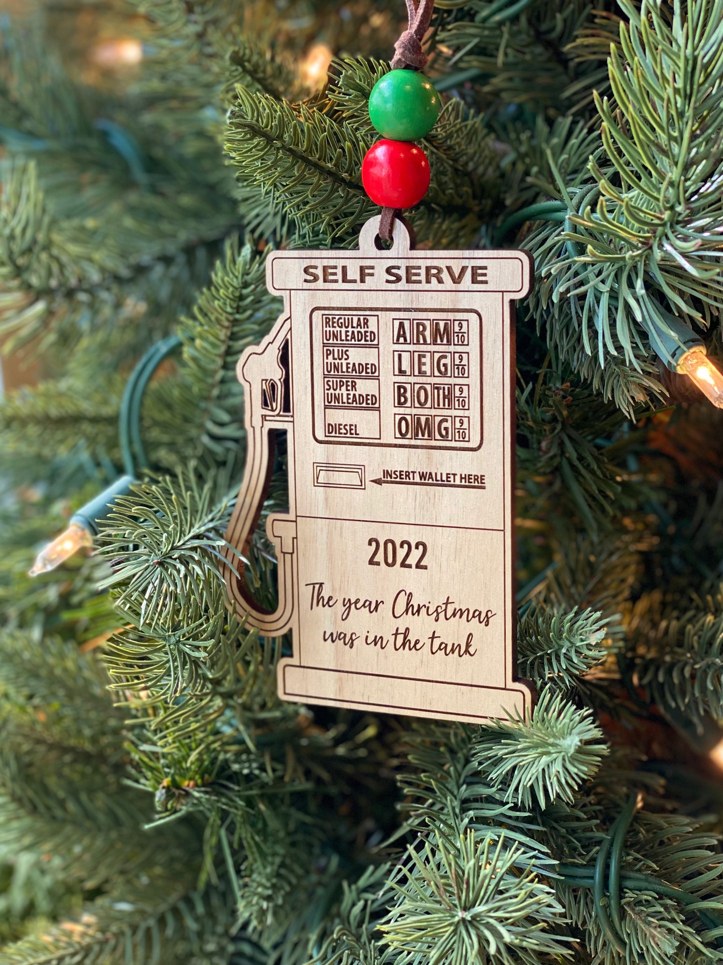 The Year Christmas was in the Tank ornament